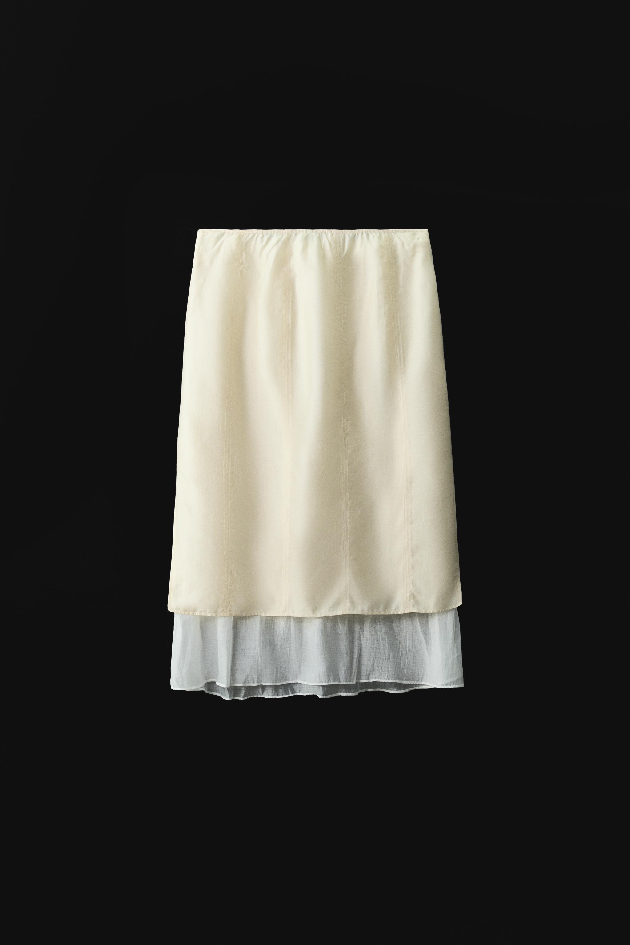 ZW COLLECTION COMBINATION MIDI SKIRT